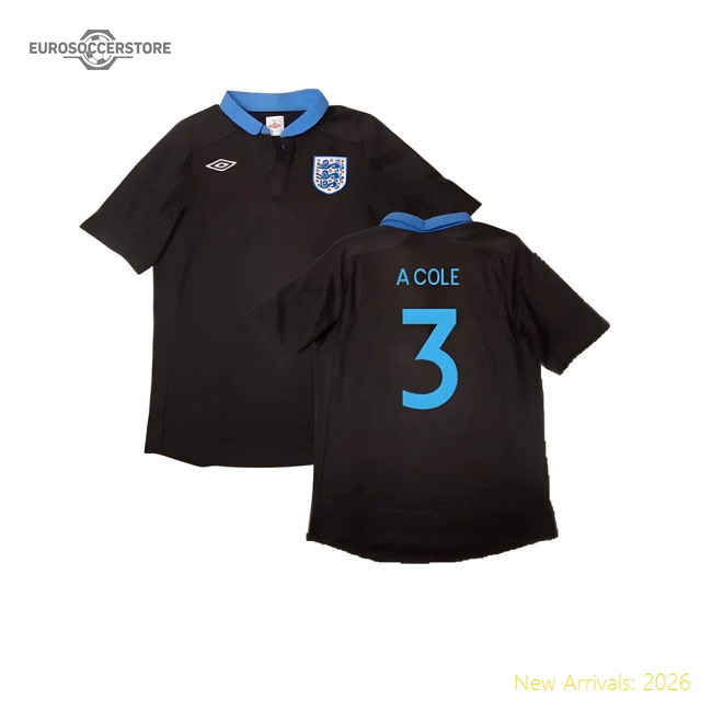 England 2011-12 Away Shirt ((Excellent) L) (A COLE 3)-The Soccer Shirt Hub