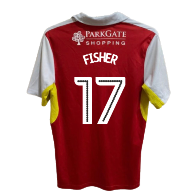 Rotherham 2016-17 Home Shirt ((Good) XL) (Fisher 17)-The Soccer Shirt Hub