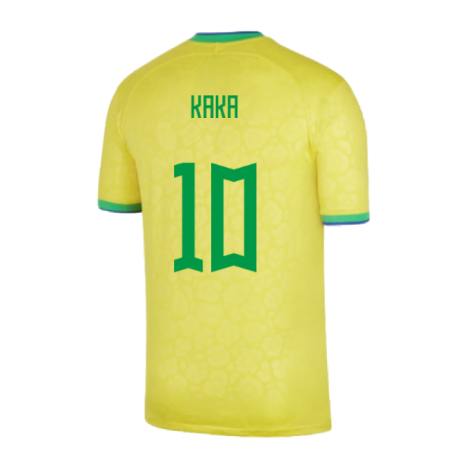 2022-2023 Brazil Little Boys Home Shirt (Kaka 10)-The Soccer Shirt Hub