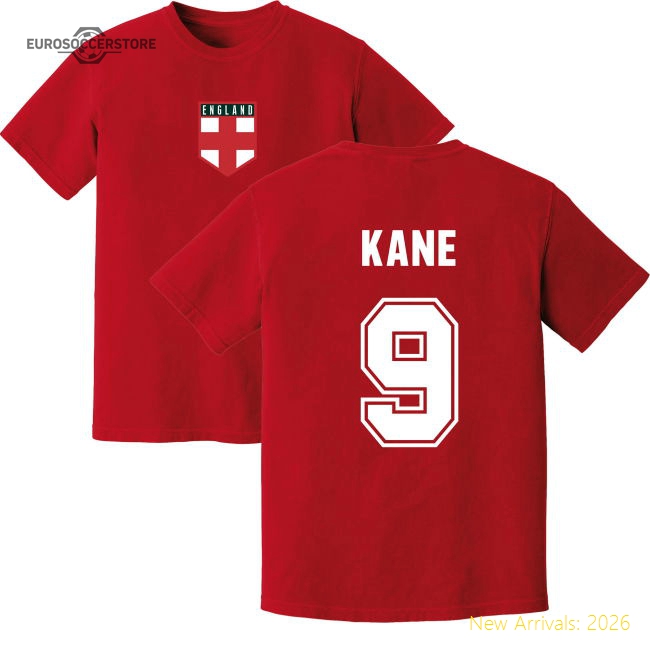 Kane England Training Jersey (Red)-The Soccer Shirt Hub