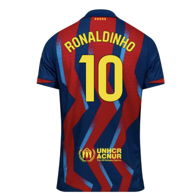 2025-2026 Barcelona Authentic Dri-Fit SE Fourth Shirt (Ronaldinho 10)-The Soccer Shirt Hub