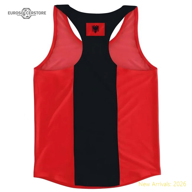 Albania Flag Running Vest-The Soccer Shirt Hub
