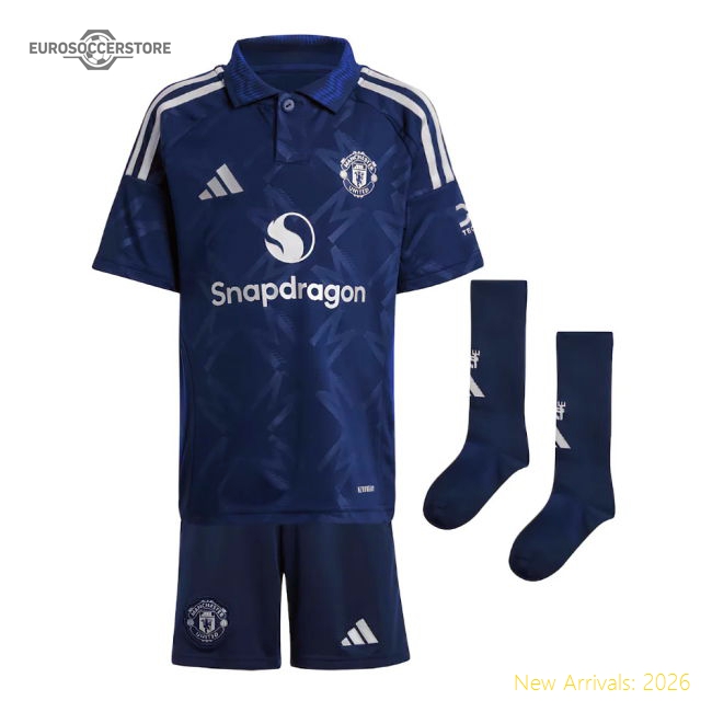 2024-2025 Man Utd Away Mini Kit (B.Fernandes 8)-The Soccer Shirt Hub