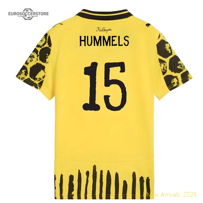 2025-2026 KIDSUPER x Borussia Dortmund CWC Shirt - Kids (Hummels 15)-The Soccer Shirt Hub