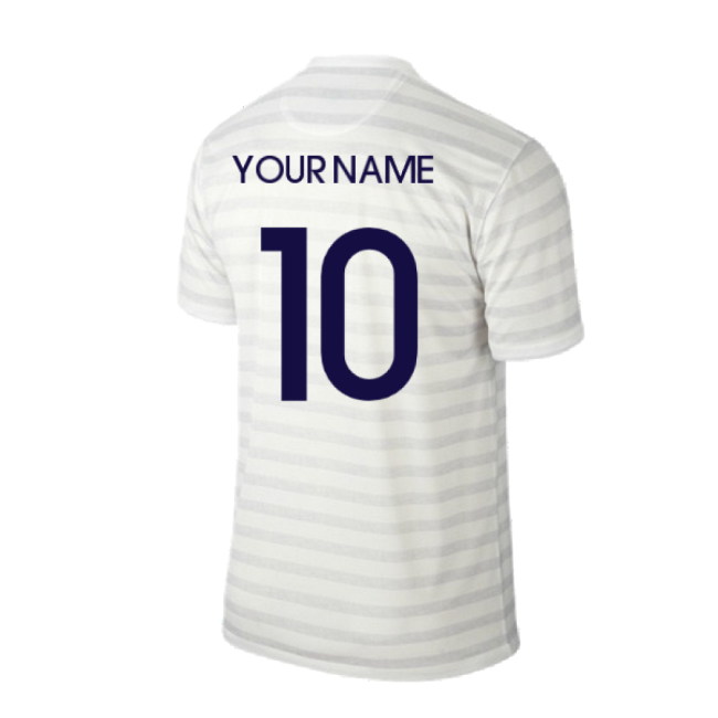 France 2014-15 Away Shirt ((Excellent) M) (Your Name)-The Soccer Shirt Hub