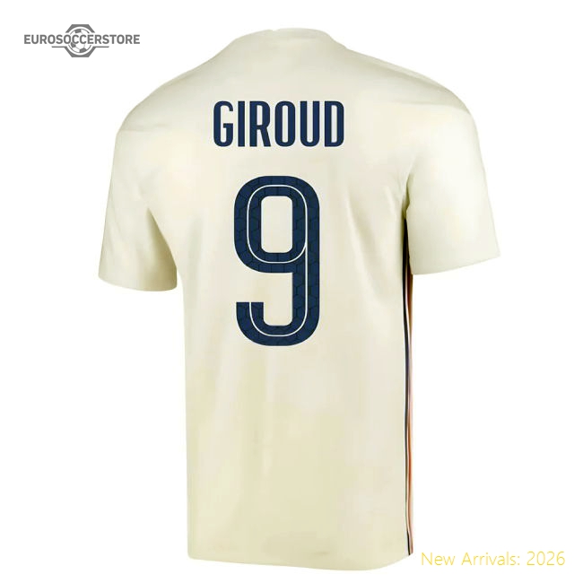 2020-2021 France Away Nike Football Shirt (GIROUD 9)-The Soccer Shirt Hub