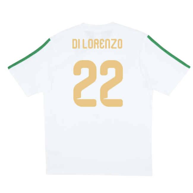 2026-2027 Italy DNA Tee (White) (Di Lorenzo 22)-The Soccer Shirt Hub