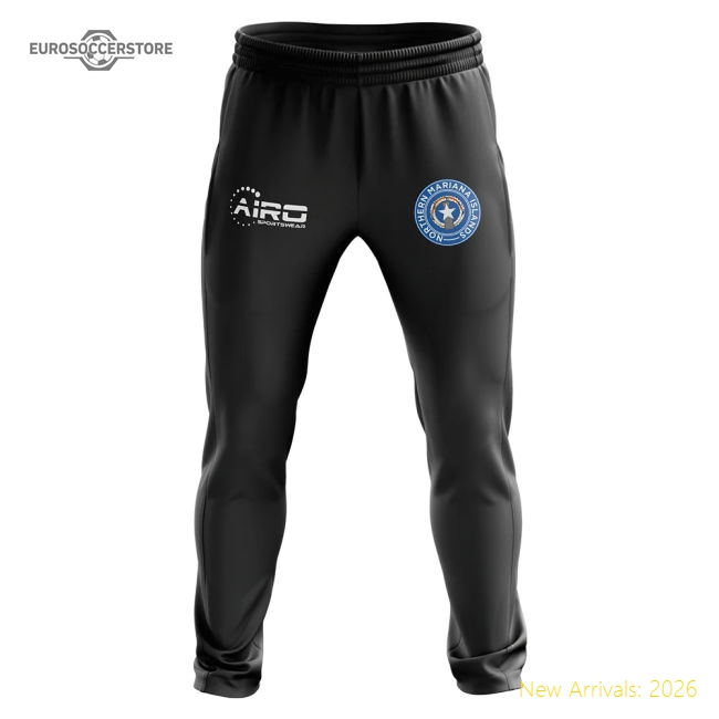 Northern Mariana Islands Concept Football Training Pants (Black)-The Soccer Shirt Hub