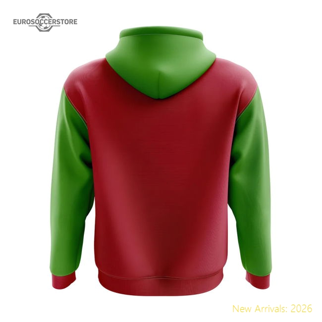 Sao Tome And Principe Concept Country Football Hoody (Red)-The Soccer Shirt Hub