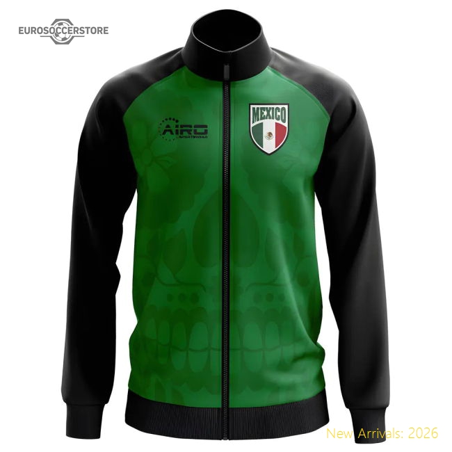 Mexico Concept Football Track Jacket (Green) - Kids-The Soccer Shirt Hub