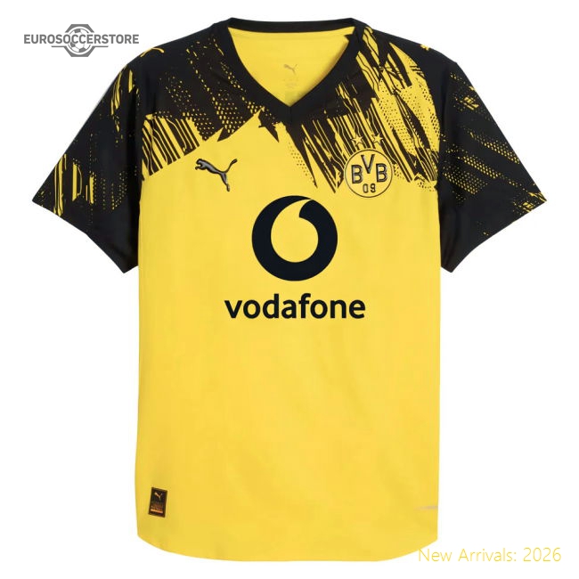 2025-2026 Borussia Dortmund Authentic Home Shirt-The Soccer Shirt Hub