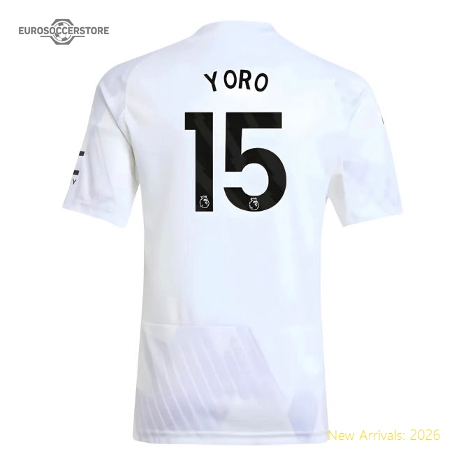 2025-2026 Man Utd Away Shirt (Kids) (Yoro 15)-The Soccer Shirt Hub