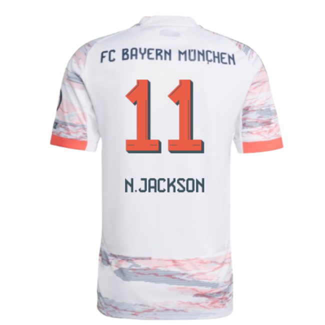 2025-2026 Bayern Munich Away Shirt (N.Jackson 11)-The Soccer Shirt Hub