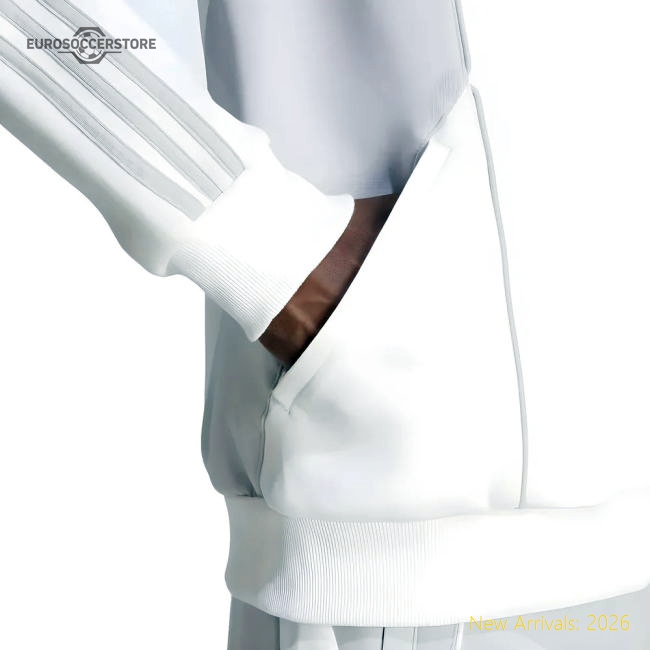 2025-2026 Real Madrid Track Top Urban Purist (White)-The Soccer Shirt Hub