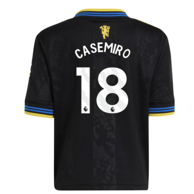 2025-2026 Manchester United Third Mini Kit (Casemiro 18)-The Soccer Shirt Hub