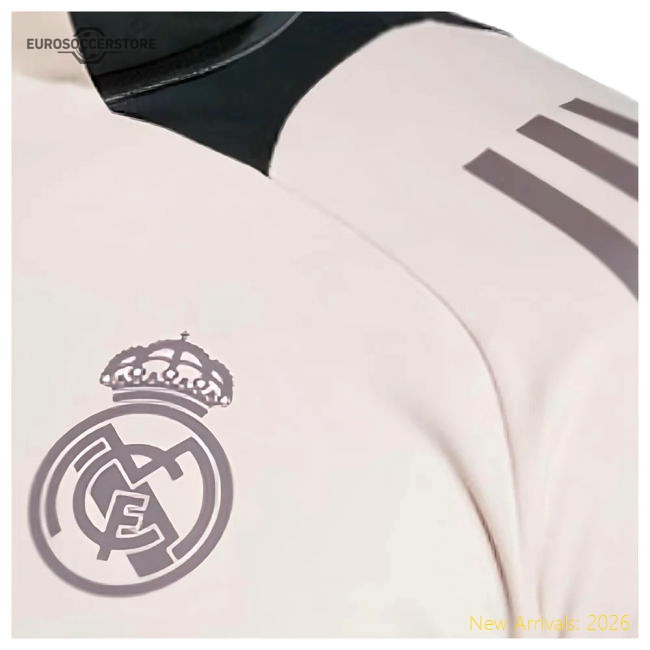 2024-2025 Real Madrid EU Training Top (Putty Mauve)-The Soccer Shirt Hub