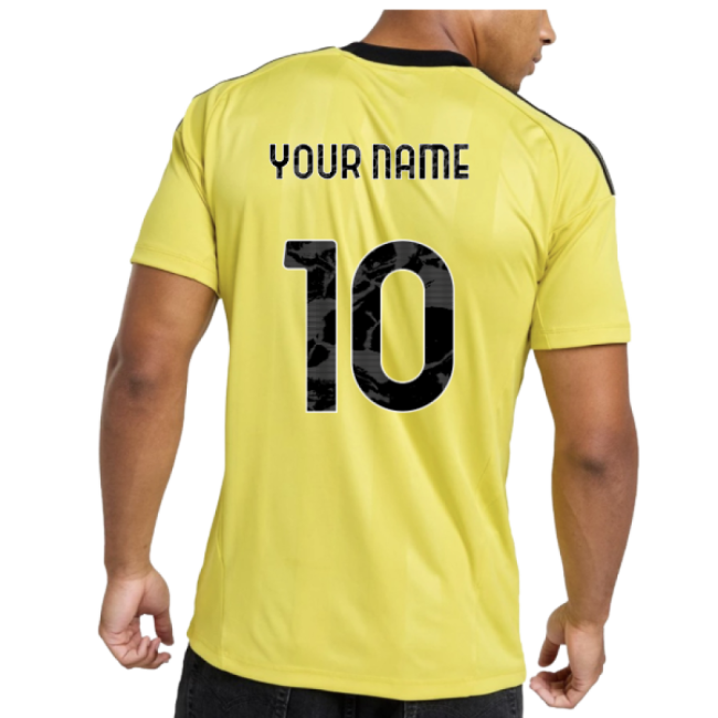 2025-2026 Juventus Third Goalkeeper Shirt (Pure Sulfur) (Your Name)-The Soccer Shirt Hub