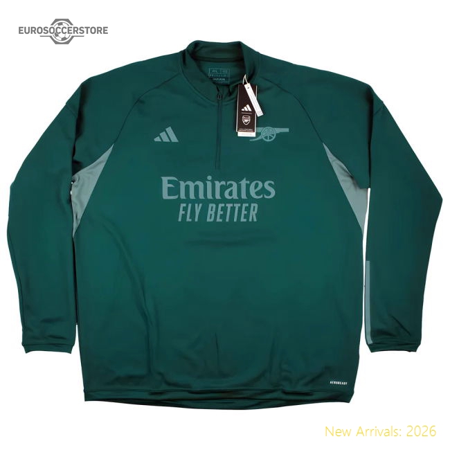 2023-2024 Arsenal EU Training Top (Rich Green)-The Soccer Shirt Hub