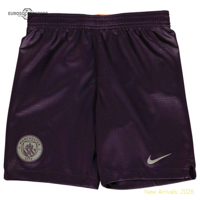 2018-2019 Man City Third Nike Football Shorts (Kids)-The Soccer Shirt Hub