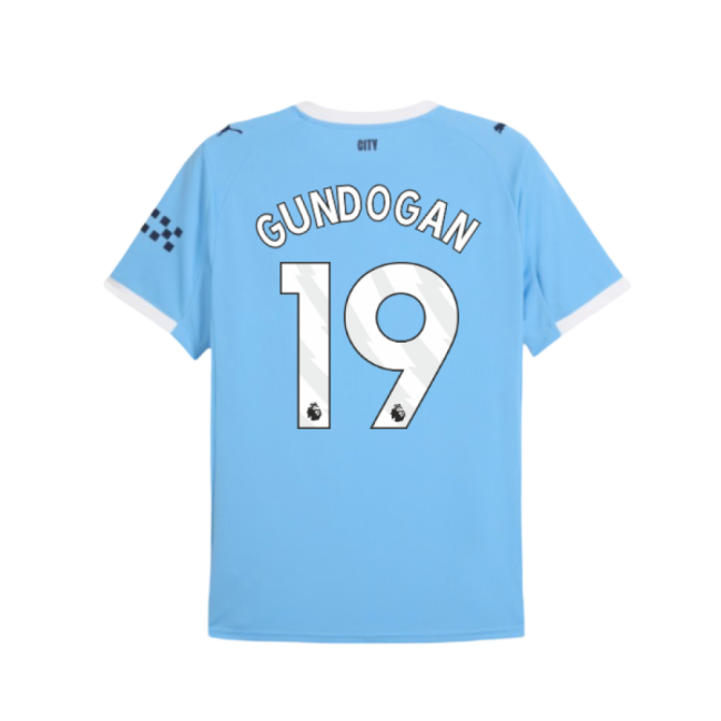 2025-2026 Man City Home Shirt (Gundogan 19)-The Soccer Shirt Hub
