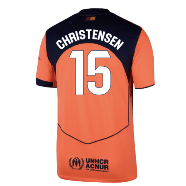 2025-2026 Barcelona Third Shirt (Christensen 15)-The Soccer Shirt Hub