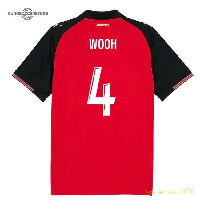 2025-2026 Stade Rennais Home Shirt (Wooh 4)-The Soccer Shirt Hub