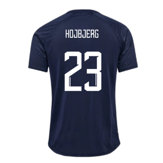2024-2025 Denmark Training Jersey (Marine) (Hojbjerg 23)-The Soccer Shirt Hub