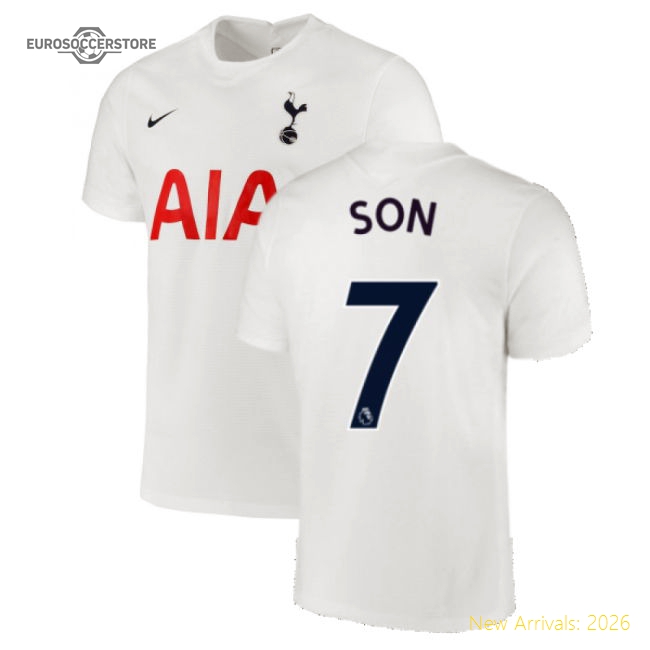Tottenham 2021-2022 Home Shirt (SON 7)-The Soccer Shirt Hub