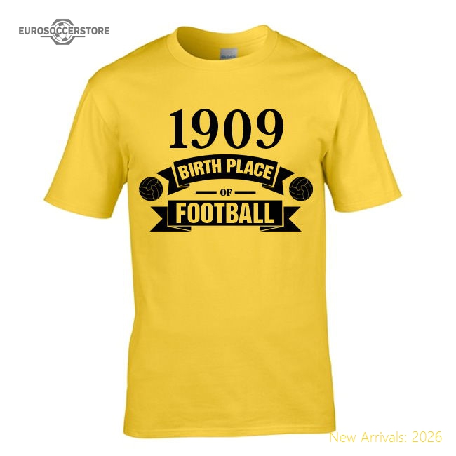 Borussia Dortmund Birth Of Football T-shirt (yellow)-The Soccer Shirt Hub