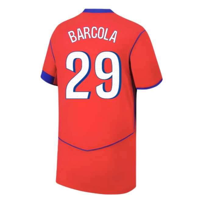 2025-2026 PSG Third Shirt (Kids) (Barcola 29)-The Soccer Shirt Hub