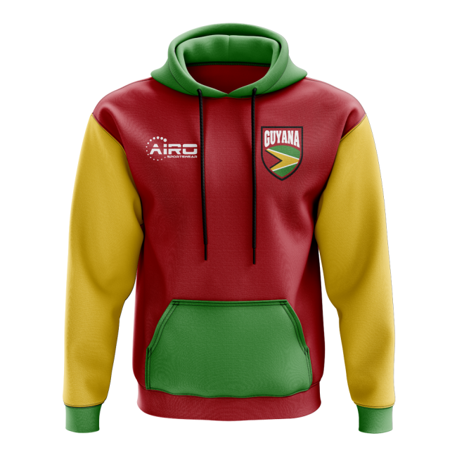 Guyana Concept Country Football Hoody (Red)-The Soccer Shirt Hub