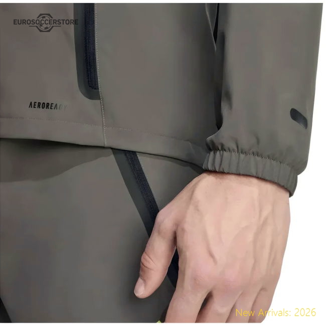 2025-2026 Real Madrid Competition Vis Tech Jacket (Grey)-The Soccer Shirt Hub