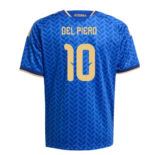 2026-2027 Italy Home Shirt (Kids) (Del Piero 10)-The Soccer Shirt Hub