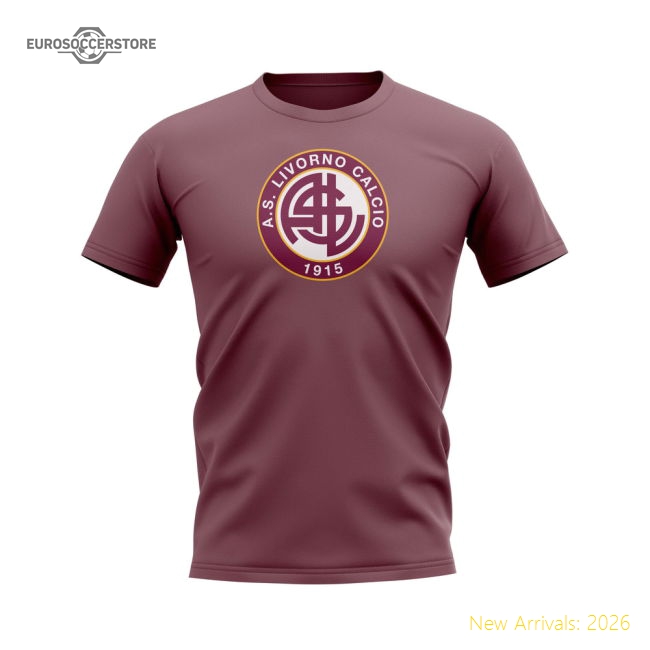 Livorno T-shirt (Red)-The Soccer Shirt Hub
