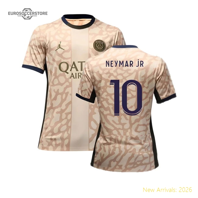 2023-2024 PSG 4th Shirt (Neymar JR 10)-The Soccer Shirt Hub