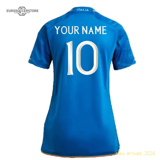 2023-2024 Italy Home Shirt (Ladies) (Your Name)-The Soccer Shirt Hub