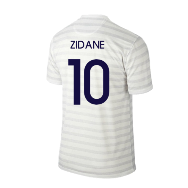 France 2014-15 Away Shirt ((Excellent) M) (Zidane 10)-The Soccer Shirt Hub