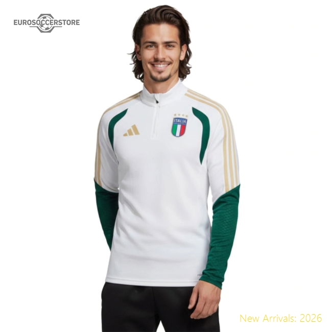 2026-2027 Italy Training Top (White)-The Soccer Shirt Hub