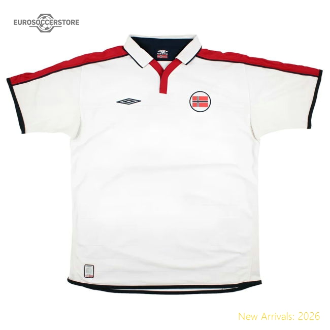 Norway 2002-03 Away Shirt (XL) (Very Good)-The Soccer Shirt Hub