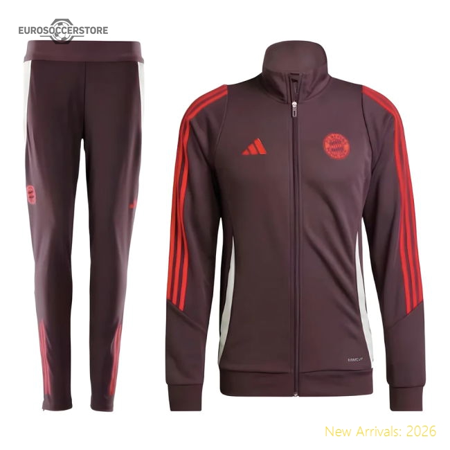 2024-2025 Bayern Munich Tracksuit (Shadow Maroon)-The Soccer Shirt Hub