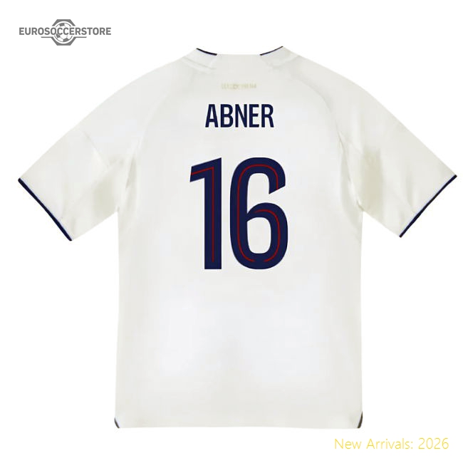 2025-2026 Olympique Lyon Home Shirt (Kids) (Abner 16)-The Soccer Shirt Hub