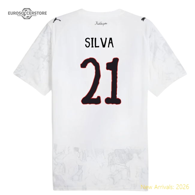 2025-2026 KIDSUPER x Manchester City CWC Shirt (White) (Silva 21)-The Soccer Shirt Hub