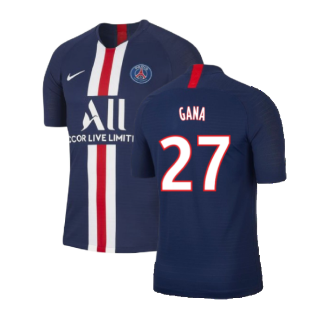PSG 2019-20 Home Nike Vaporknit Shirt ((Mint) S) (Gana 27)-The Soccer Shirt Hub