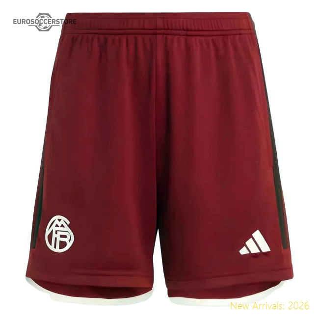2023-2024 Bayern Munich Third Shorts (Red) - Kids-The Soccer Shirt Hub
