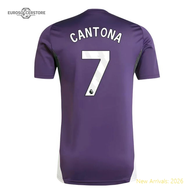 2025-2026 Man Utd Training Jersey (Aurora Plum) (Cantona 7)-The Soccer Shirt Hub