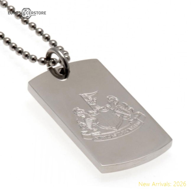Newcastle United FC Engraved Dog Tag & Chain-The Soccer Shirt Hub