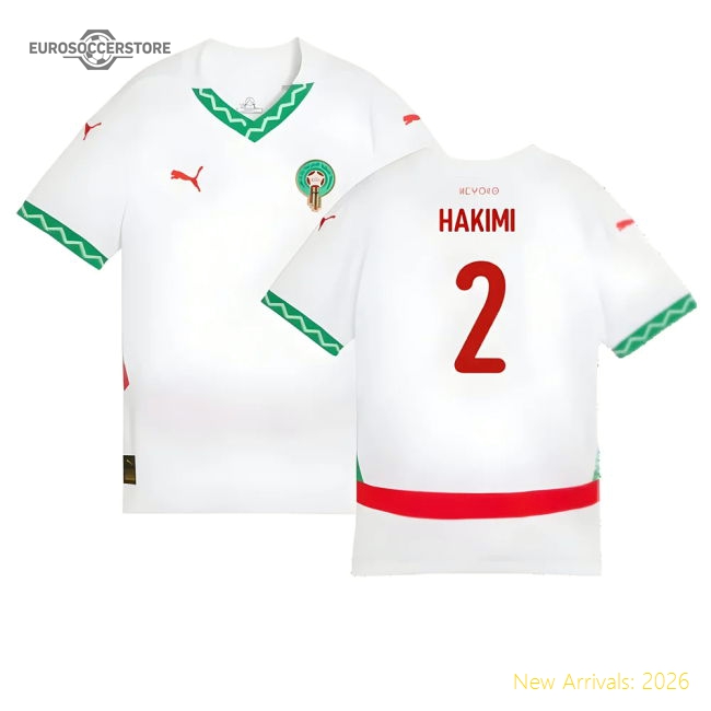 2024-2025 Morocco Away Shirt (Kids) (Hakimi 2)-The Soccer Shirt Hub