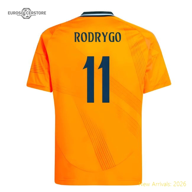 2024-2025 Real Madrid Away Shirt (Kids) (Rodrygo 11)-The Soccer Shirt Hub