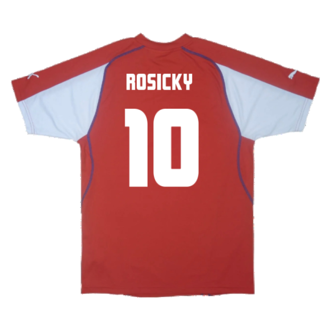 Czech Republic 2003-04 Home Shirt ((Excellent) XL) (Rosicky 10)-The Soccer Shirt Hub