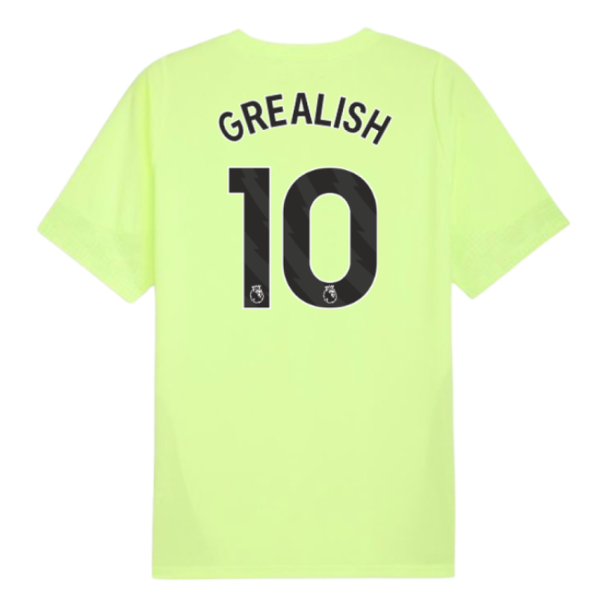 2025-2026 Man City Training Jersey (Fizzy Apple) (Grealish 10)-The Soccer Shirt Hub